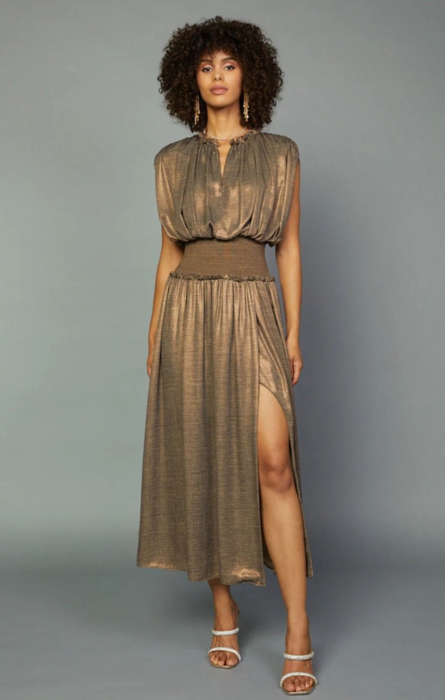 Clothing Current Air | Bronze Goddess Dress