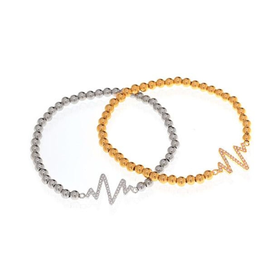 Accessories Anuja Tolia | Heart Beat Bracelet By Anuja Tolia Gold