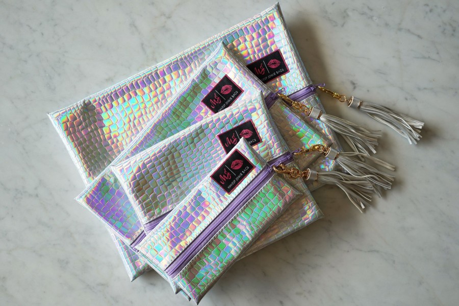 Accessories Makeup Junkie | Makeup Junkie Bags Holographic Gator