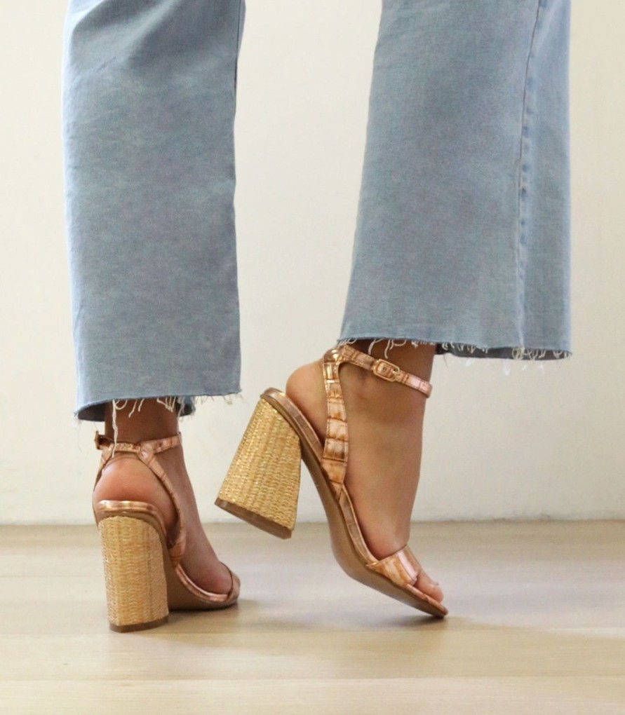 Shoes ShuShop | Helena Raffia Heeled Sandal