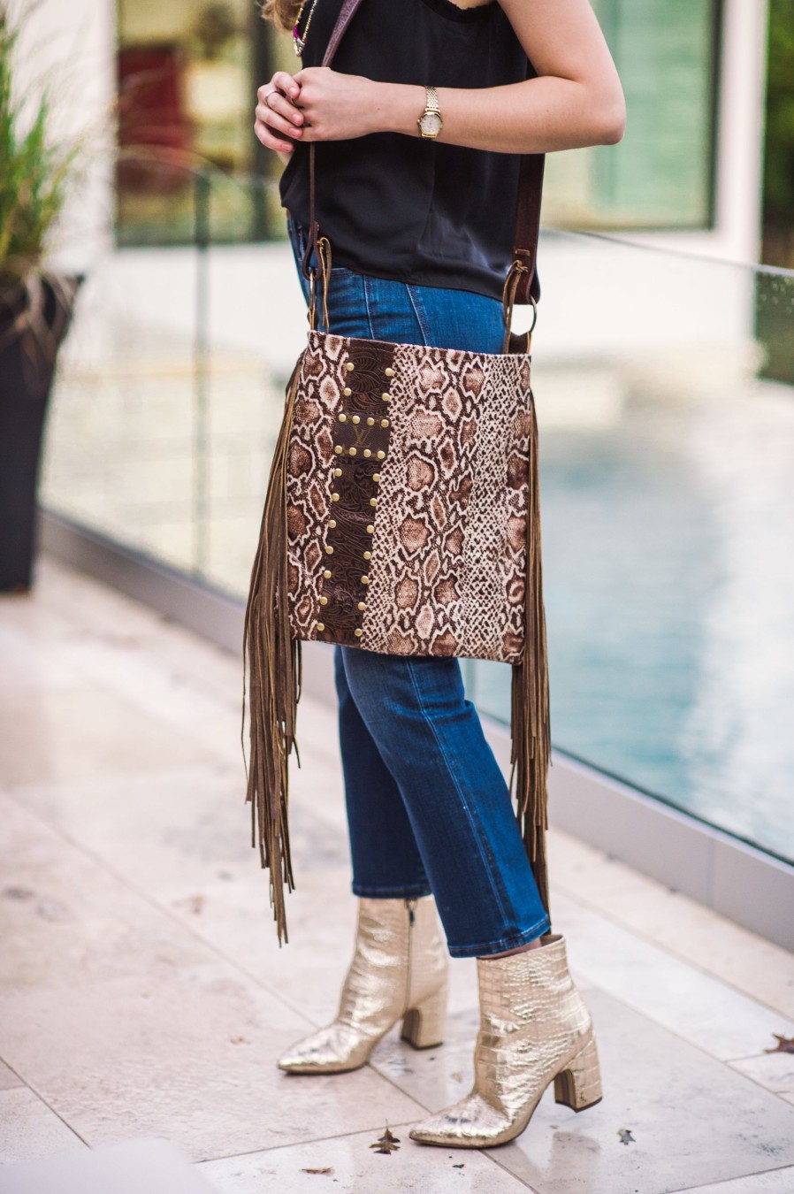 Handbags Keep it Gypsy | Hazel Python Handbag