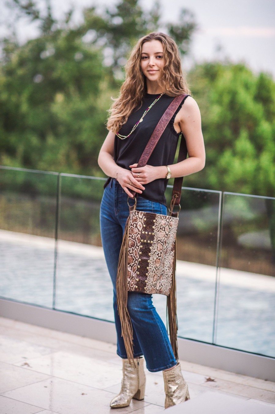 Handbags Keep it Gypsy | Hazel Python Handbag