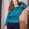 Clothing Current Air Camis & Blouses | Smocked Waist Blouse