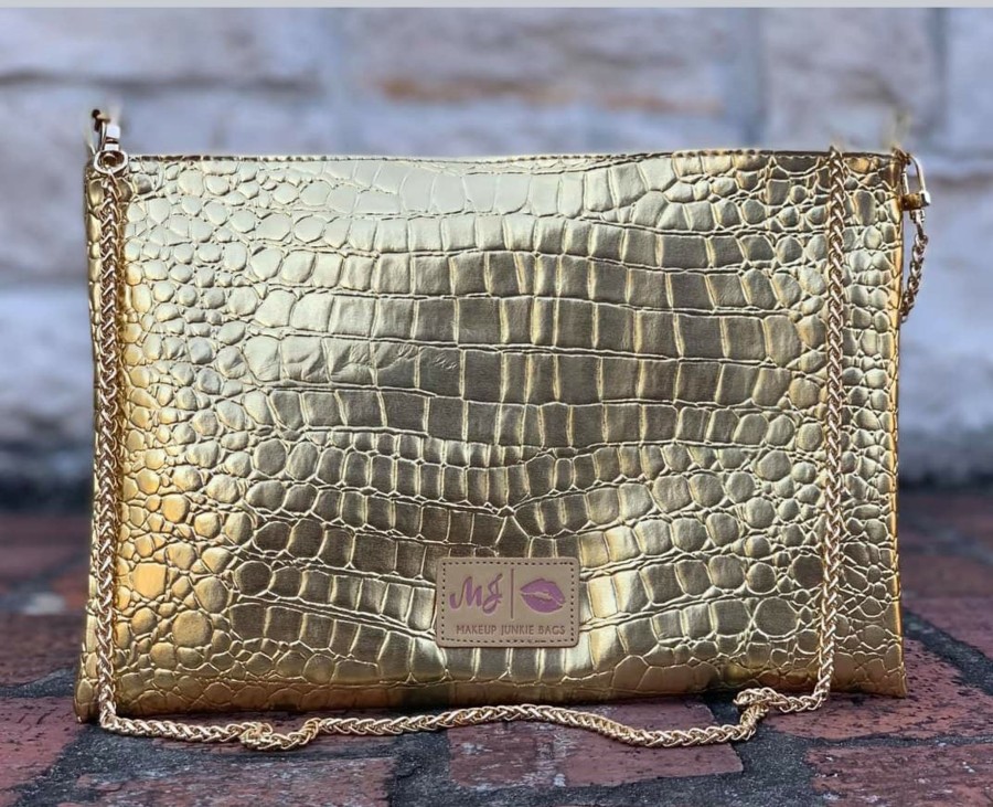 Accessories Makeup Junkie | Makeup Junkie Gold Gater Cross Body