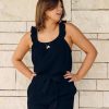 Clothing P Cill Camis & Blouses | Fiji Ruffled Tank - Black