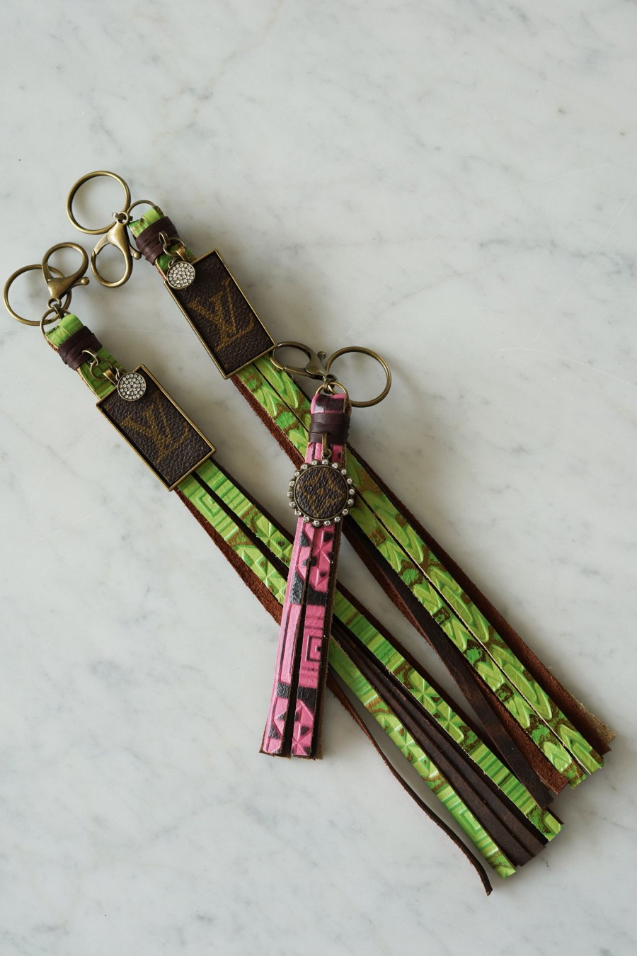 Accessories Keep it Gypsy | Aztec Leather Keychain