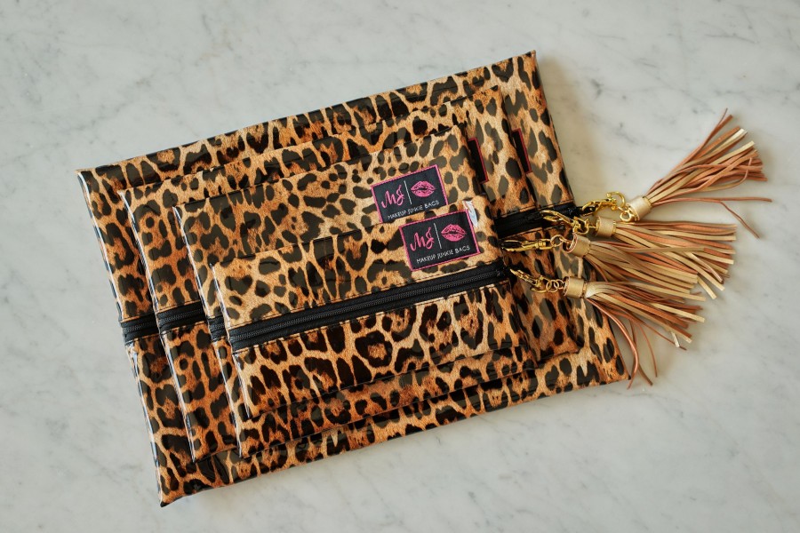 Accessories Makeup Junkie | Makeup Junkie Bags Patent Leopard