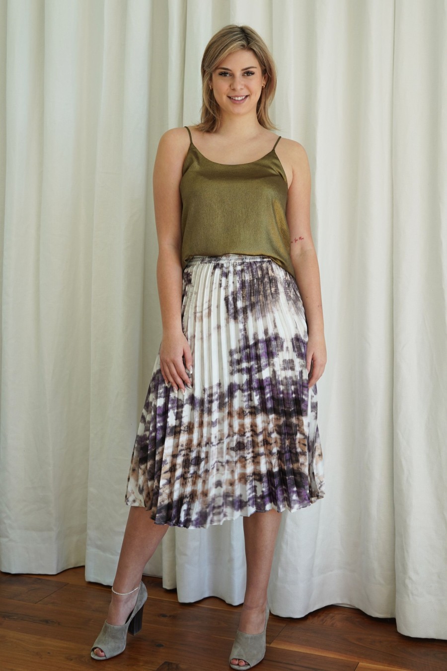 Clothing RD Style Skirts | Abstract Pleated Skirt