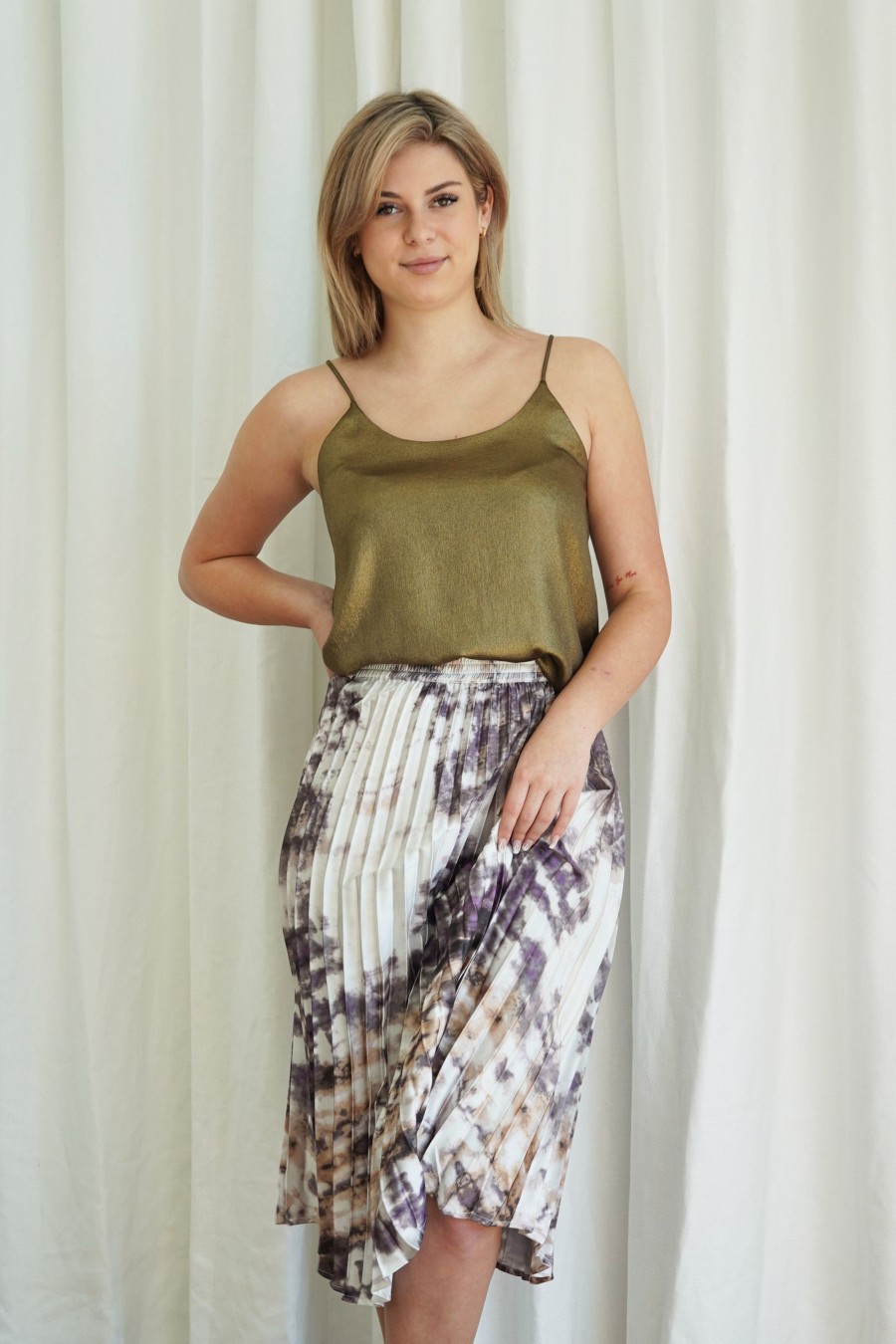 Clothing RD Style Skirts | Abstract Pleated Skirt