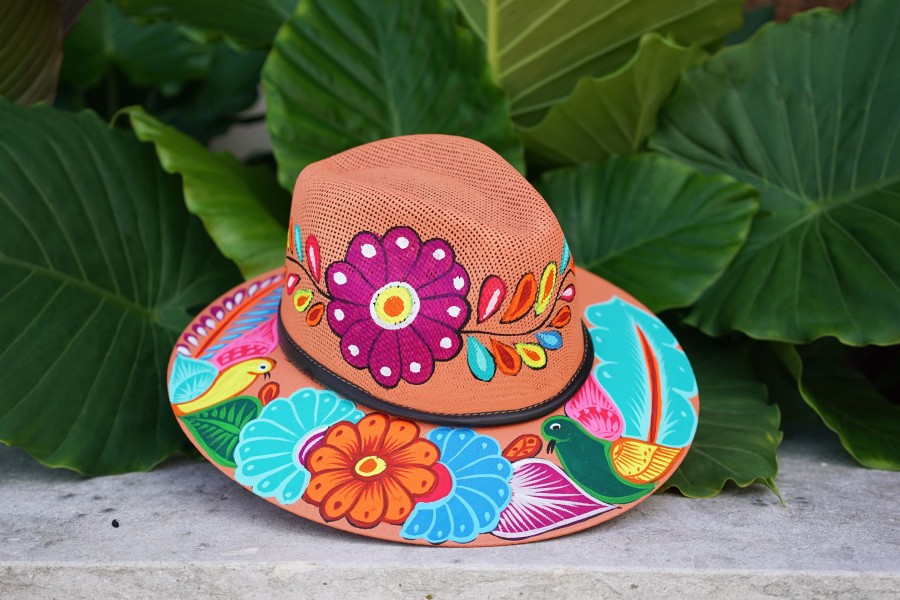 Accessories The Flaunt | Cantina Straw Hat Coral